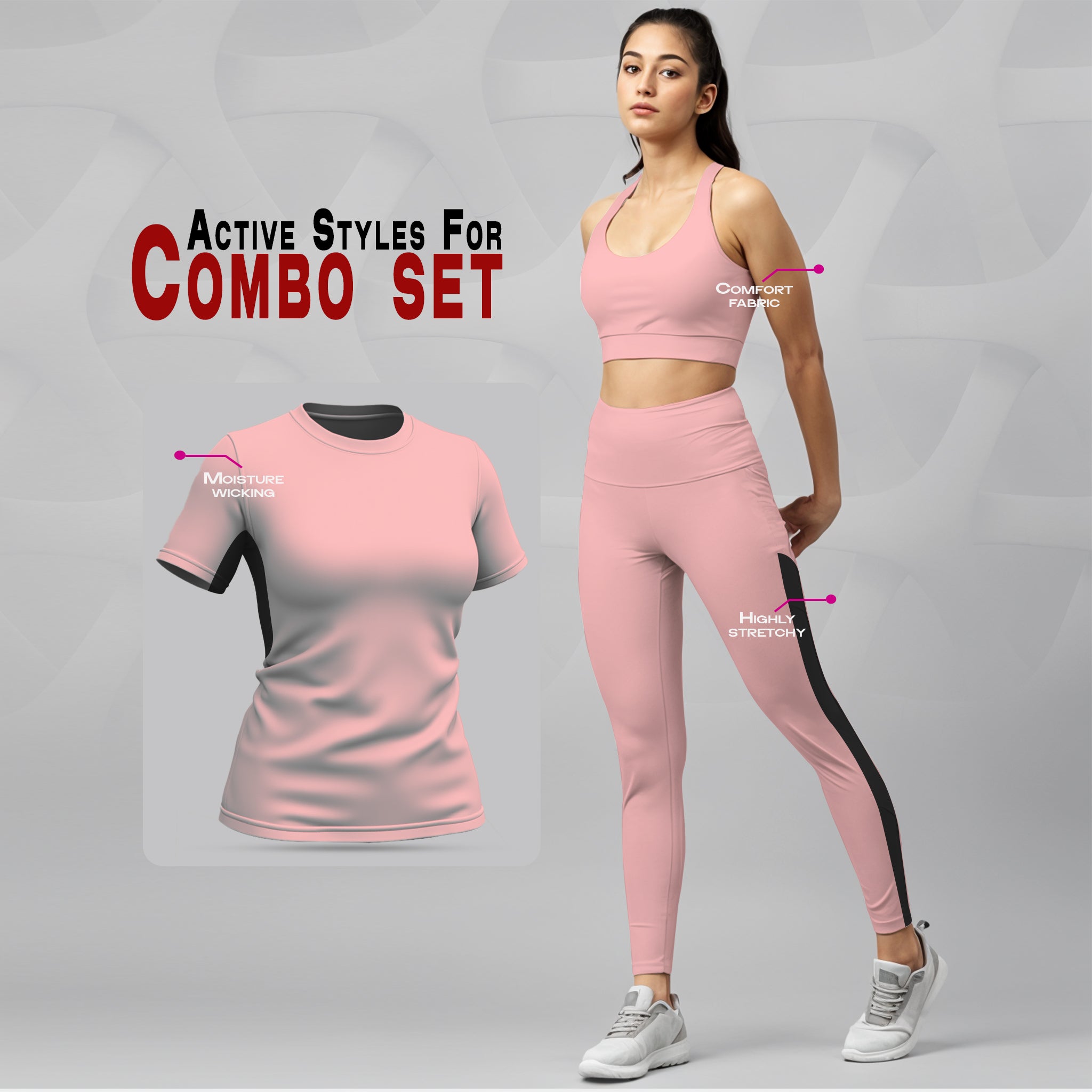 Stylish Active Wear 3 In 1 Combo 04