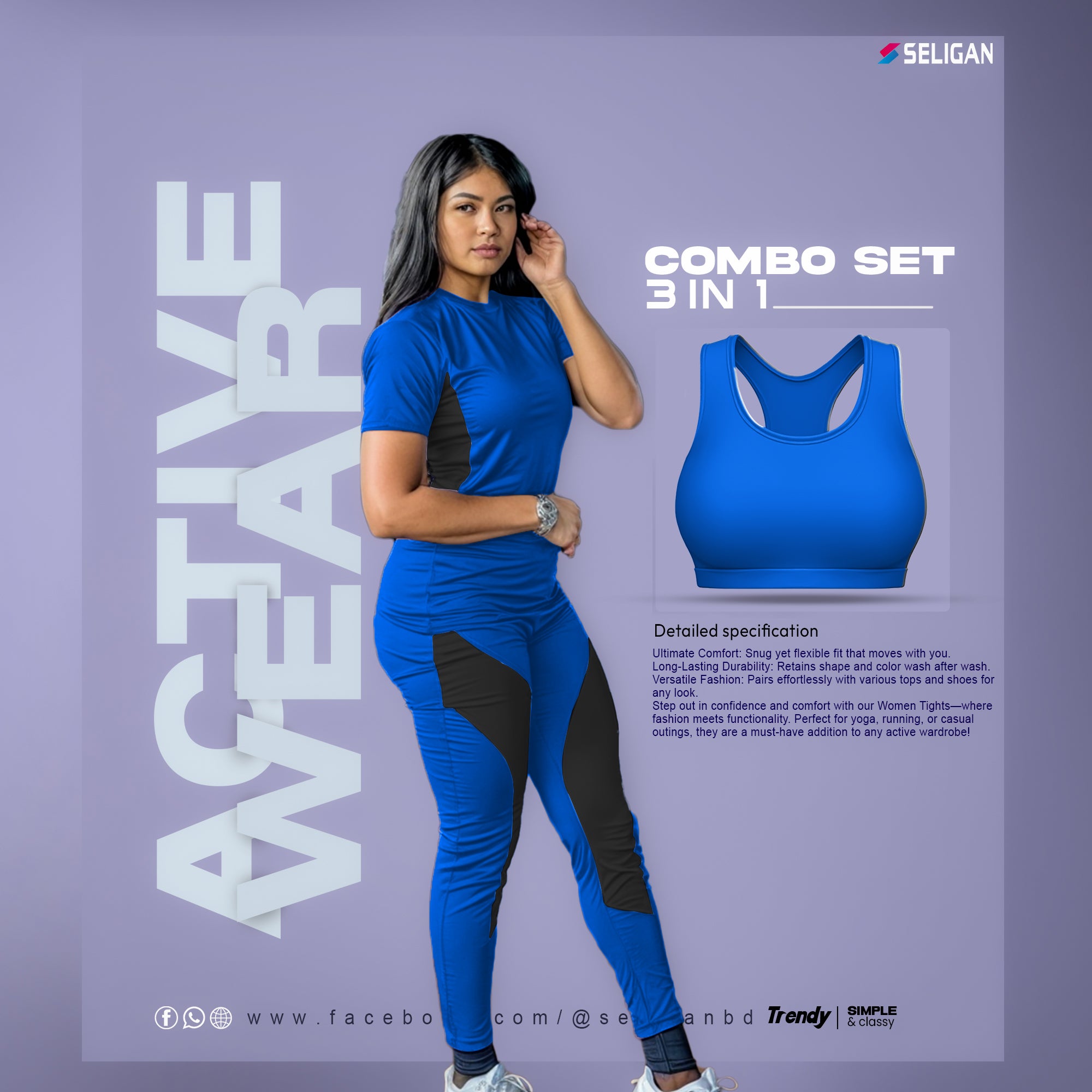 Stylish Active Wear 3 in 1 Combo 004